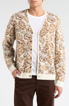 Wax London Wax London Alban Floral Jacquard Cardigan