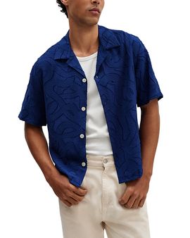 Wax London Wax London Curzon Weaving Shapes Graphic Shirt