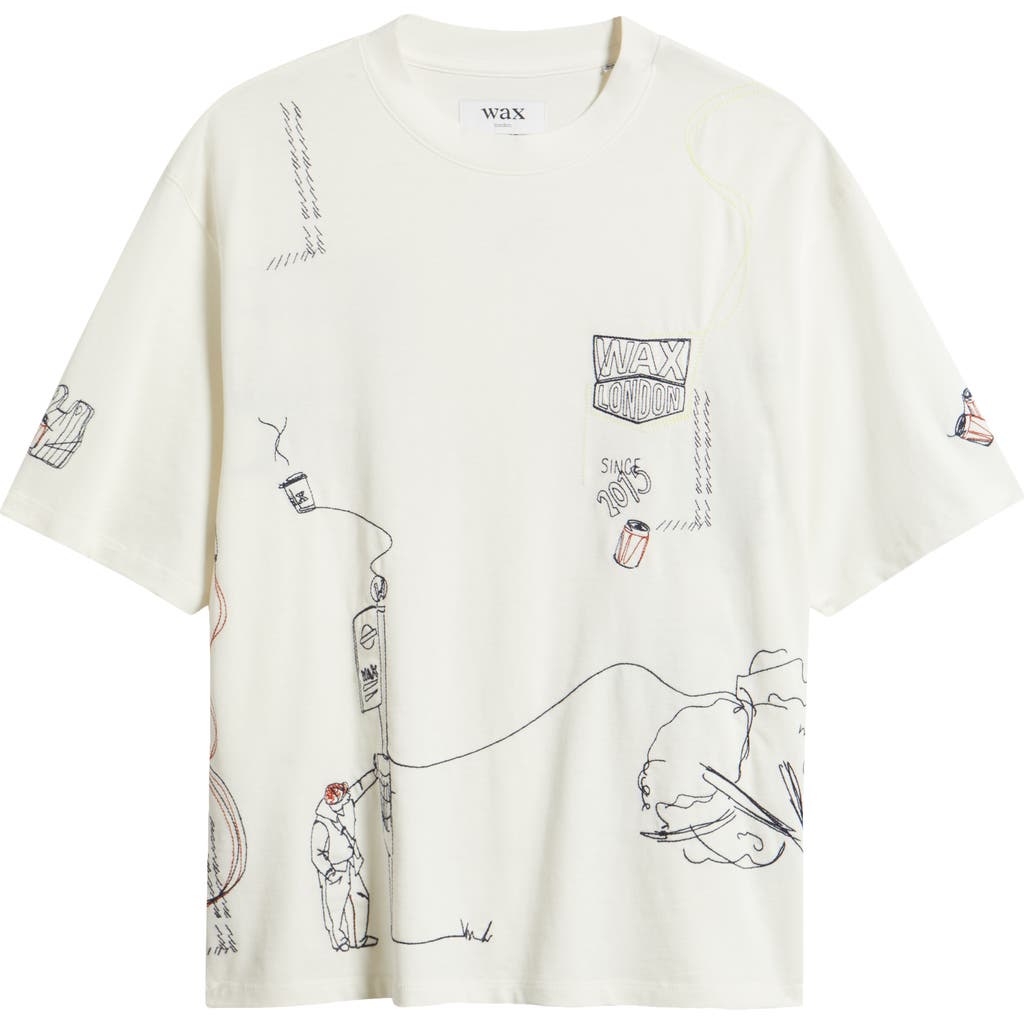 Wax London Wax London Milton London Life Scribble Graphic T-Shirt