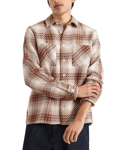 Wax London Wax London Whiting Overlap Check Overshirt