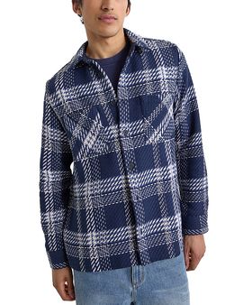 Wax London Wax London Whiting Plaid Weave Overshirt