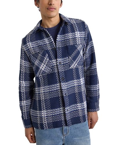 Wax London Wax London Whiting Plaid Weave Overshirt