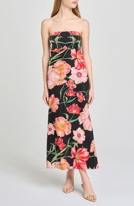 WAYF - Long-Sleeve Turtleneck Wrap Midi Dress