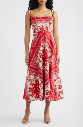 Wayf - Desi Corset Midi Dress