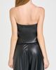 WAYF WAYF Camryn Faux Leather Strapless Top - 3