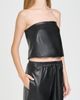 WAYF WAYF Camryn Faux Leather Strapless Top - 4