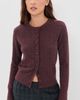WAYF WAYF Cassie Cardigan Merlot - 2