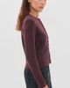 WAYF WAYF Cassie Cardigan Merlot - 4