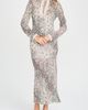 WAYF WAYF Celia Dalmation Print Long Sleeve Dress - 1