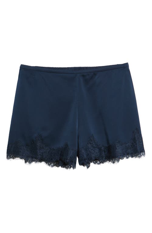 WAYF WAYF Elaine Lace Trim Matte Satin Shorts