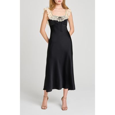 WAYF WAYF Ella Lace Trim Slipdress