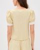 WAYF WAYF Emma Short Sleeve Top Yellow - 3