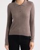 WAYF WAYF Evie Ribbed Polo Sweater - 1