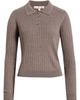 WAYF WAYF Evie Ribbed Polo Sweater - 5