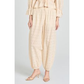 WAYF WAYF Jasmine Eyelet Embroidered Cotton Balloon Pants