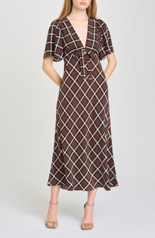 WAYF WAYF Jules Plaid Midi Dress