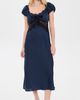 WAYF WAYF Mira Lace Trim Dress Navy - 2
