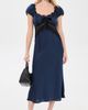 WAYF WAYF Mira Lace Trim Dress Navy - 5