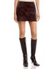 Wayf Wayf Molly Faux Leather Mini Skirt - 1