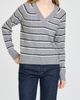 WAYF WAYF Quincy Striped V-Neck Sweater - 4