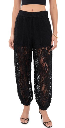 WAYF WAYF Rebecca Lace Balloon Pants Black