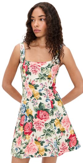 knee length dresses for ladies Lana Scarf-Print Midi Dress main image 1