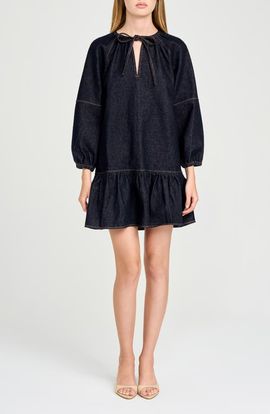 WAYF WAYF Sawyer Long Sleeve Denim Minidress