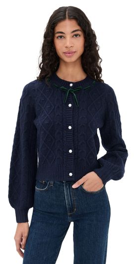 WAYF WAYF Signature Cardigan Navy