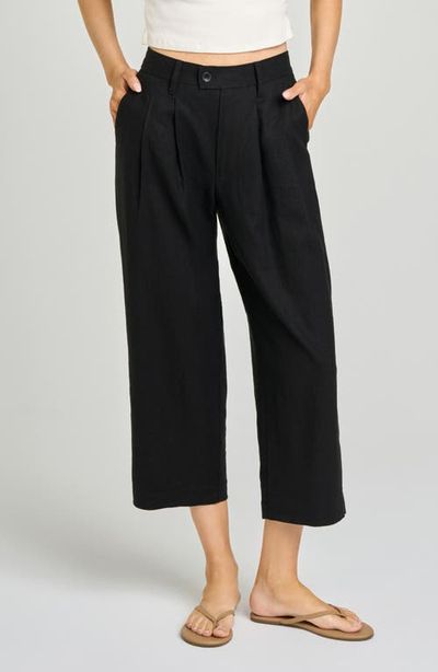WAYF WAYF Stevie Linen Blend Crop Pants