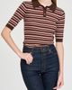 WAYF WAYF Sutton Striped Polo Sweater - 4