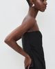 WAYF WAYF Vienna Strapless Satin Top Black - 4