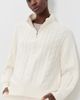 WAYF WAYF West Quarter Zip Sweater Ivory - 2