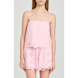 WAYF WAYF x Hannah Lovey Porter Lola Embroidered Detail Cotton Camisole (Nordstrom Exclusive)