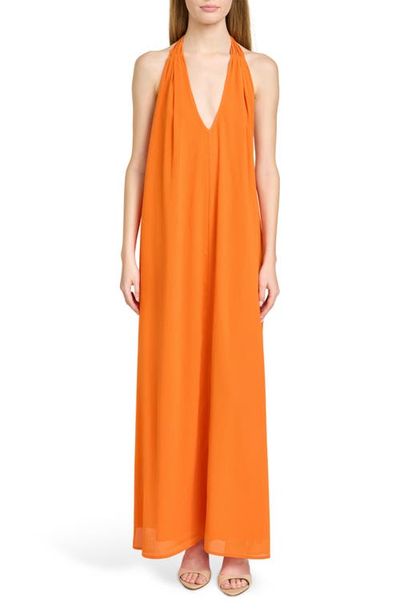 WAYF WAYF x Hannah Lovey Porter Solana Halter Maxi Dress