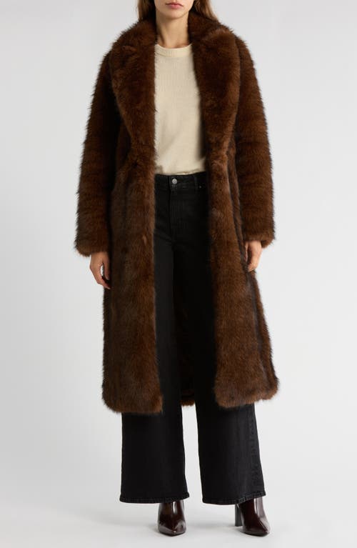 WAYF - x Sara Walker Diana Faux Fur Wrap Coat