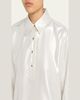WE-AR4 The Crawford Cropped Shimmer Silk Blouse - 2