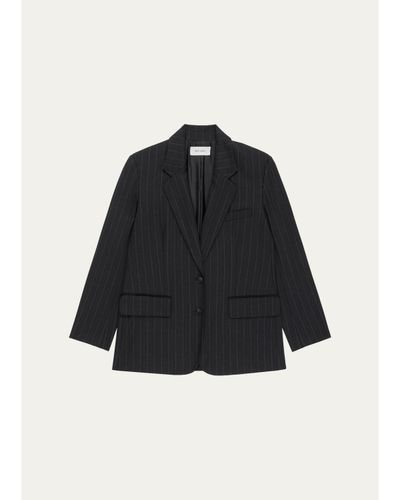 WE-AR4 The Diana Pinstriped Single-Breasted Blazer