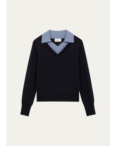 WE-AR4 The Dickie Layered Knit Sweater