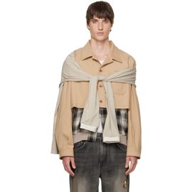 We11done We11done Beige Layered Blouson Jacket