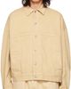 We11done We11done Beige Printed Trucker Denim Jacket - 1