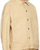 We11done We11done Beige Printed Trucker Denim Jacket - 2