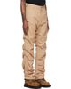 We11done We11done Beige Tuck Detail Trousers - 2