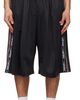 We11done We11done Black 1506 Logo Tape Bermuda Track Shorts - 1