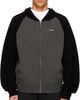 We11done We11done Black & Gray Raglan Knit Zip-Up Hoodie - 1