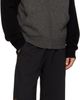 We11done We11done Black & Gray Raglan Knit Zip-Up Hoodie - 4