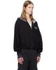 We11done We11done Black Bubble Zip-Up Hoodie - 2