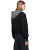 We11done We11done Black Bubble Zip-Up Hoodie - 3