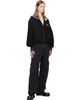We11done We11done Black Bubble Zip-Up Hoodie - 4