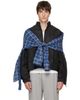 We11done We11done Black Coated Layered Harrington Jacket - 1
