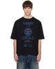 We11done We11done Black Credits Graphic T-shirt - 1